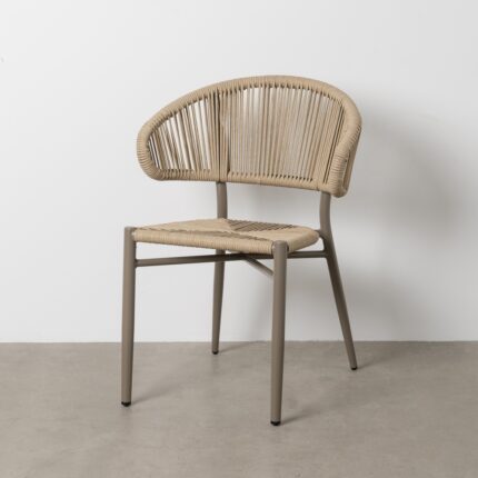 Chaise aluminium grise Jupiter Chehoma