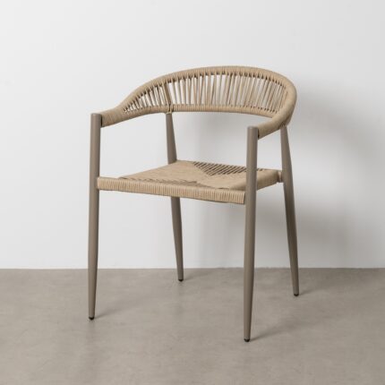 Chaise aluminium grise Kuiro Ixia
