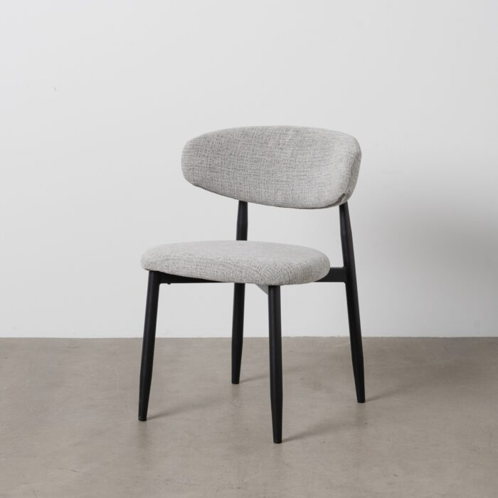 Chaise grise métal Lovela – Image 2