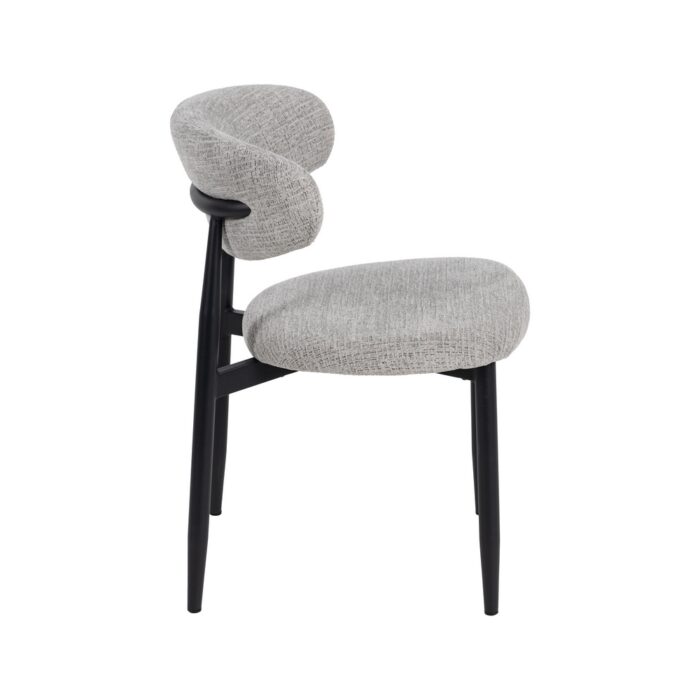 Chaise grise métal Lovela – Image 3