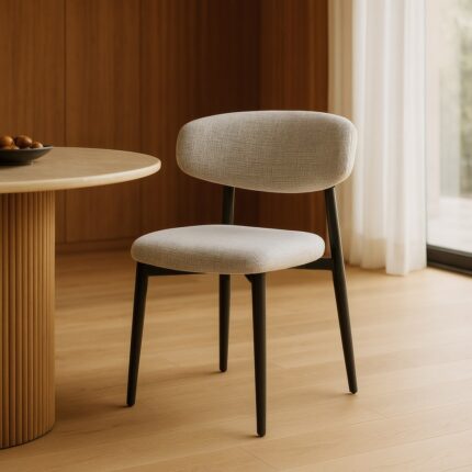 Chaise grise métal Lovela Ixia