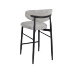 Chaise de bar grise métal Trumo – Image 4