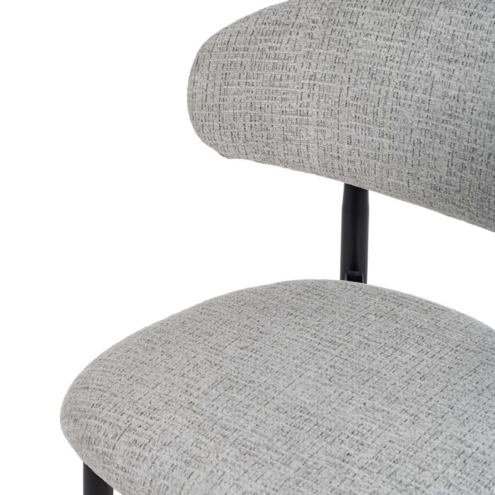 Chaise de bar grise métal Trumo – Image 5