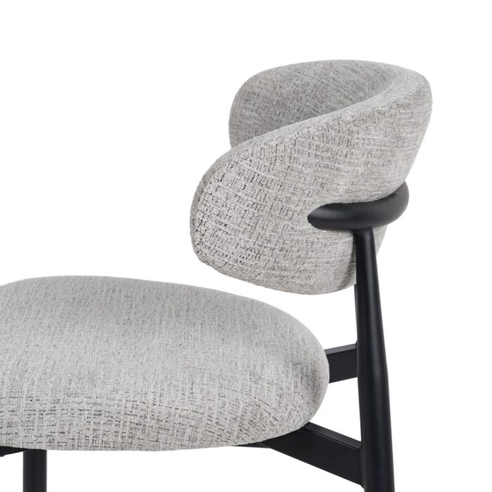 Chaise de bar grise métal Trumo – Image 6