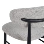 Chaise de bar grise métal Trumo – Image 8