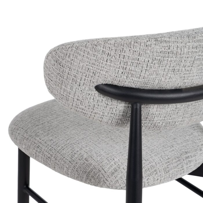 Chaise de bar grise métal Trumo – Image 8