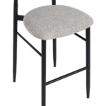 Chaise de bar grise métal Trumo – Image 9