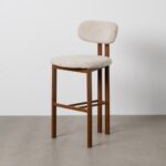 Chaise de bar beige métal Cousto – Image 2