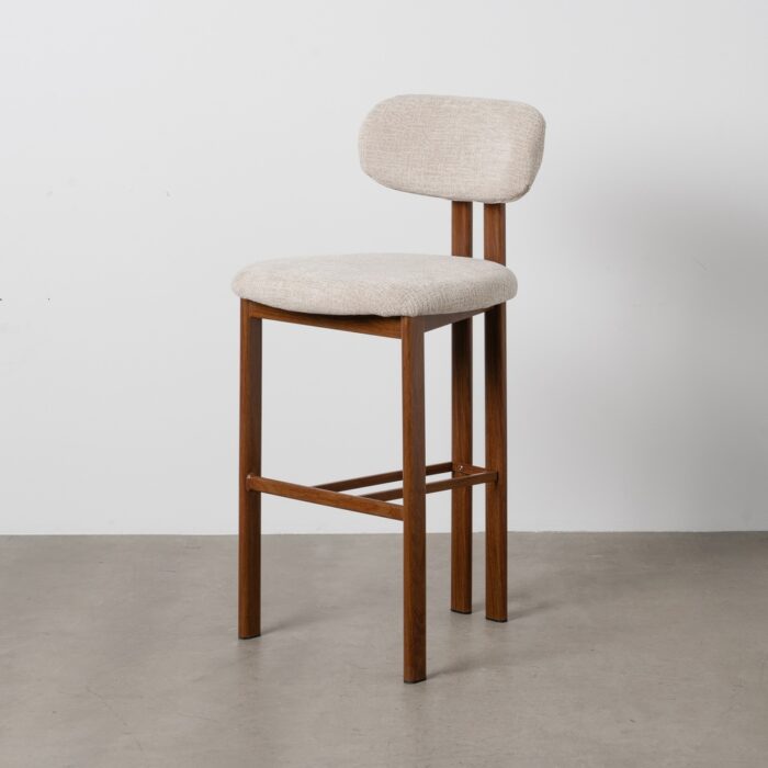 Chaise de bar beige métal Cousto – Image 2
