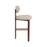 Chaise de bar beige métal Cousto – Image 3