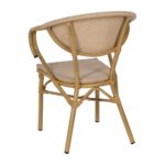Chaise beige aluminium Frika – Image 4