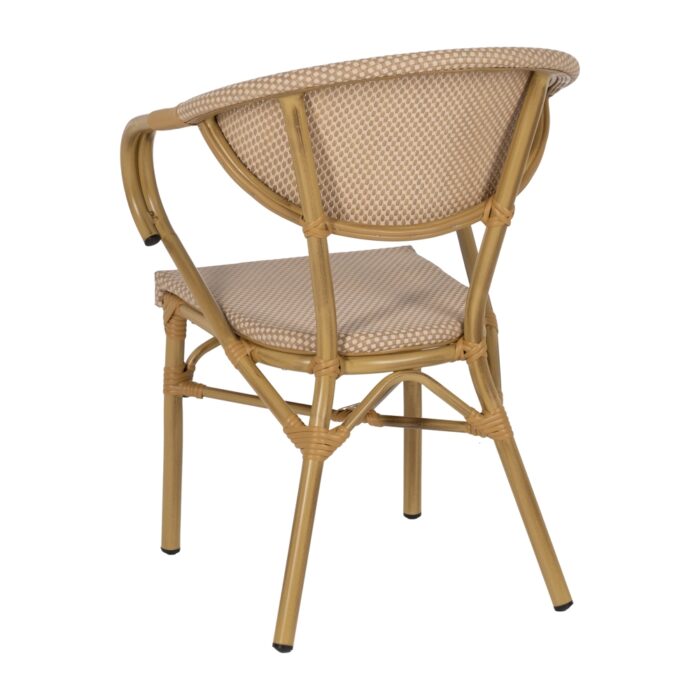 Chaise beige aluminium Frika – Image 4