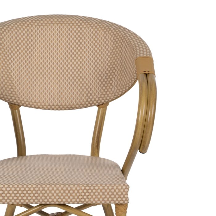 Chaise beige aluminium Frika – Image 5