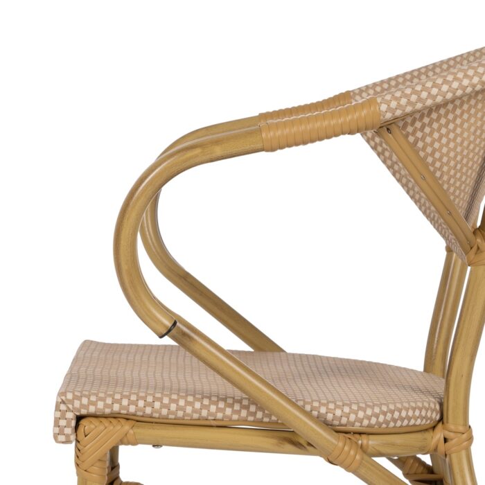 Chaise beige aluminium Frika – Image 7