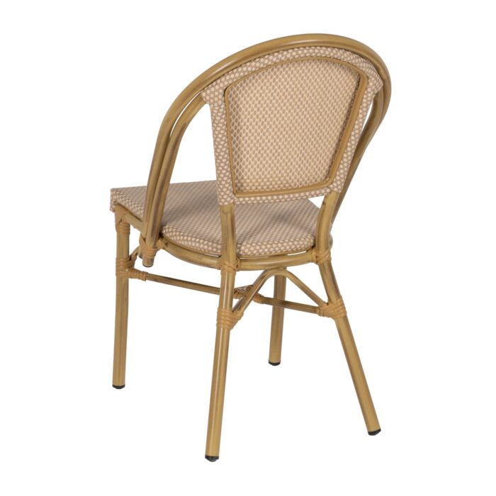 Chaise beige aluminium Yuli – Image 4