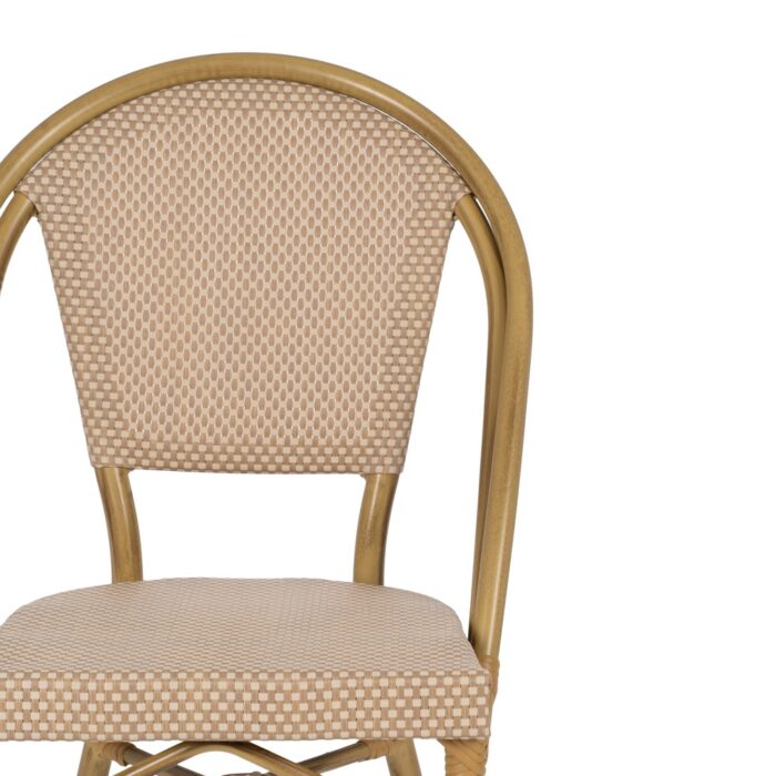 Chaise beige aluminium Yuli – Image 5