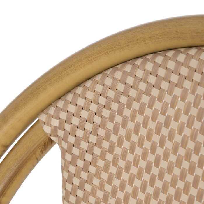 Chaise beige aluminium Yuli – Image 7