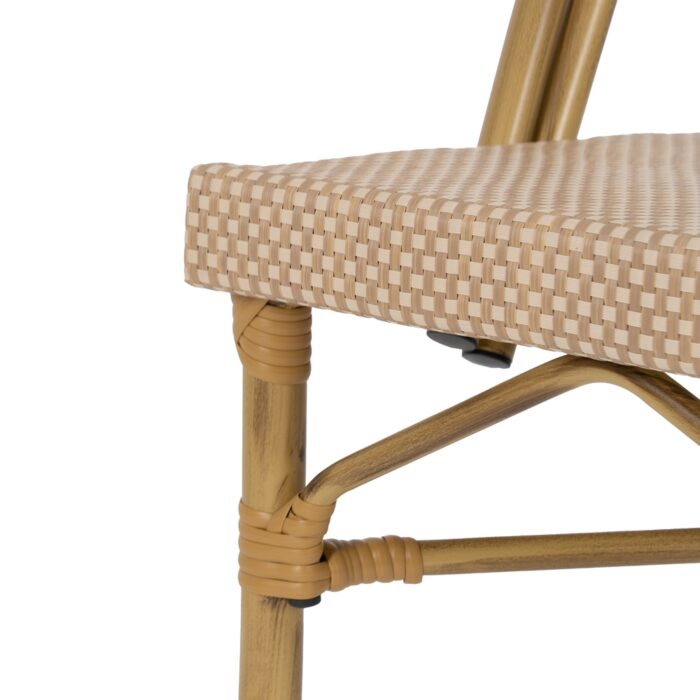 Chaise beige aluminium Yuli – Image 8