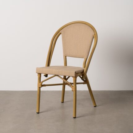 Chaise beige aluminium Yuli Ixia