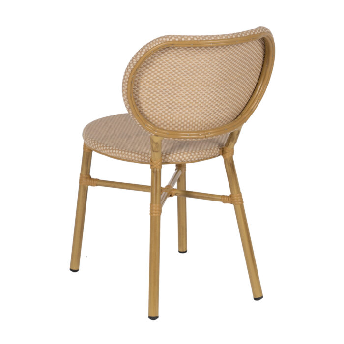 Chaise beige aluminium Poésie – Image 4