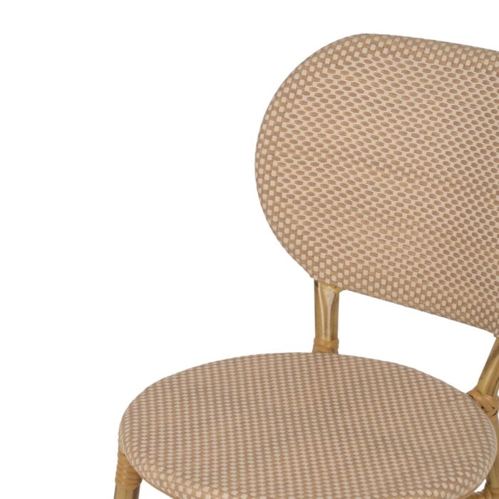 Chaise beige aluminium Poésie – Image 6