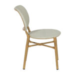 Chaise beige aluminium Poésie – Image 3