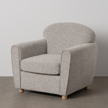 Fauteuil chiné beige Malabar Ixia