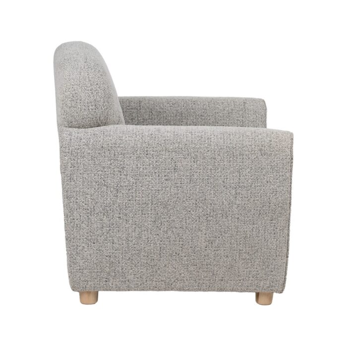 Fauteuil chiné beige Malabar – Image 3