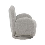 Fauteuil pivotant beige Nura – Image 3