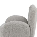 Fauteuil pivotant beige Nura – Image 6