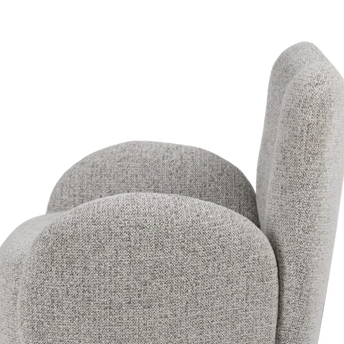 Fauteuil pivotant beige Nura – Image 6