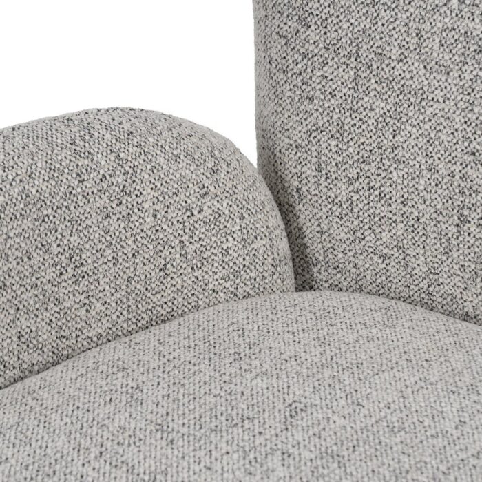 Fauteuil pivotant beige Nura – Image 8