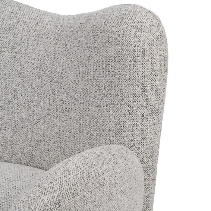 Fauteuil pivotant beige Nura – Image 9