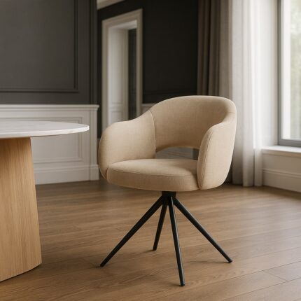 Chaise beige Austin Ixia