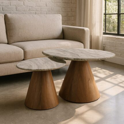 Set 2 tables basses Estelle Ixia