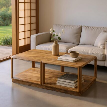 Table basse manguier marron Astuce Ixia