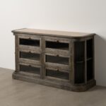 Ilot de cuisine bois et marbre Viconte – Image 3