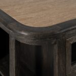 Ilot de cuisine bois et marbre Viconte – Image 5