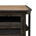 Ilot de cuisine bois et marbre Viconte – Image 6