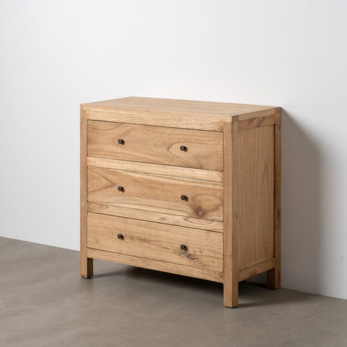 Commode beige mindi 3 tiroirs Evok – Image 2