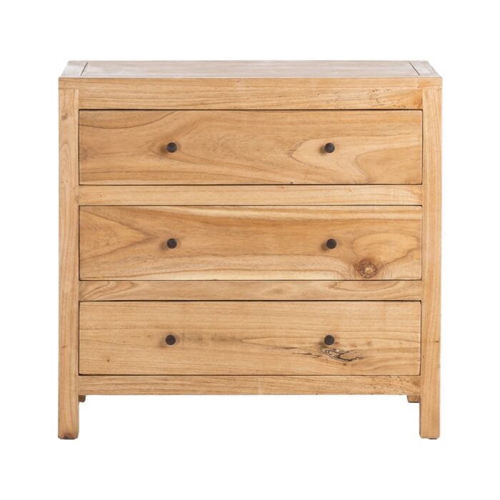 Commode beige mindi 3 tiroirs Evok – Image 4