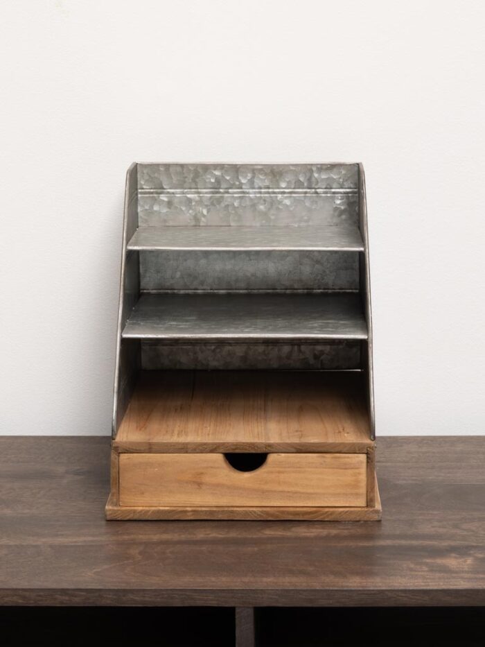 Range document patine zinc 1 tiroir – Image 2