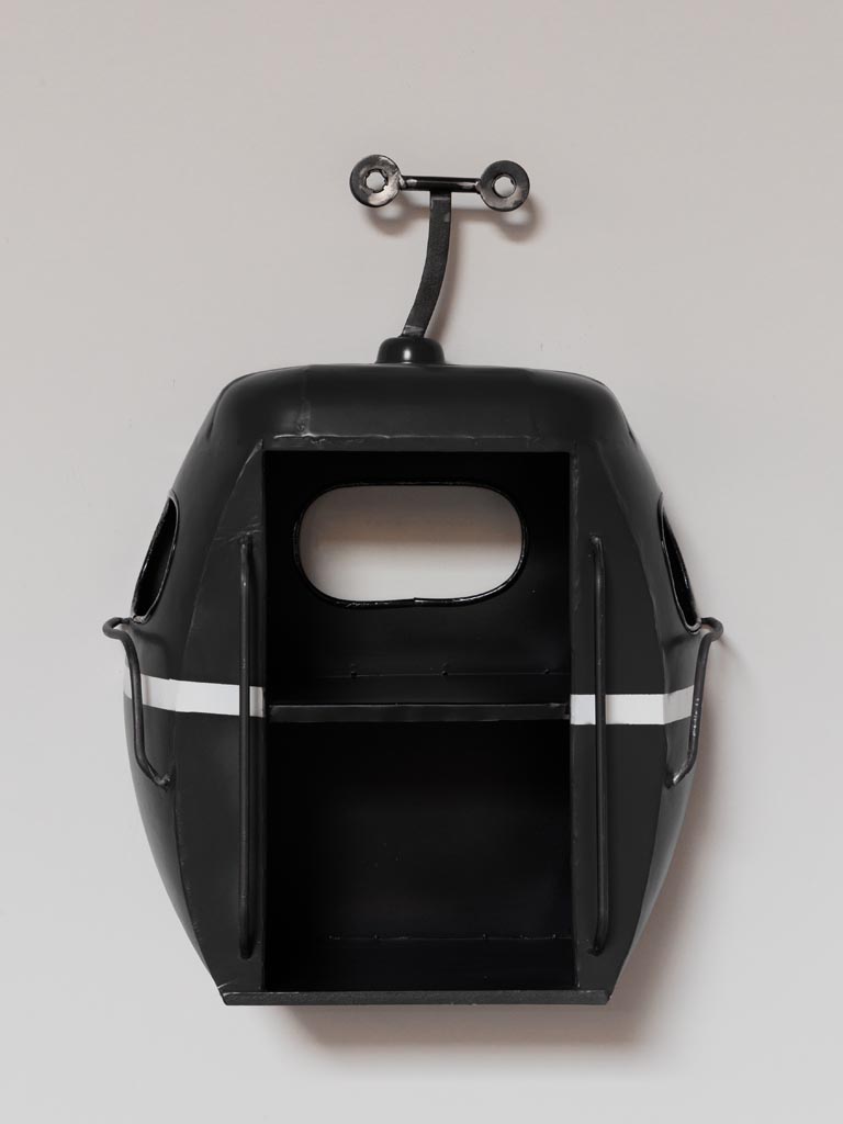 Étagère murale téléphérique noir Chehoma