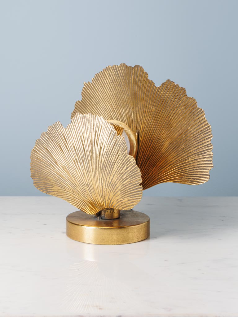 Lampe décorative 2 feuilles de Ginkgo Chehoma