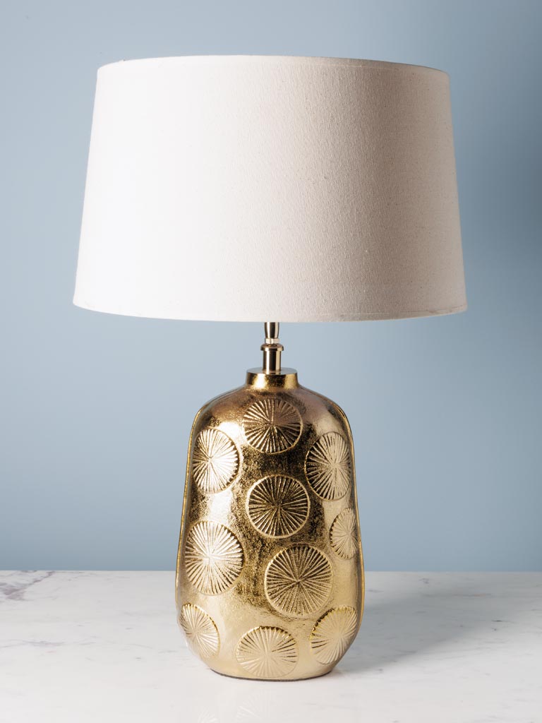Lampe dorée Agrumes Chehoma