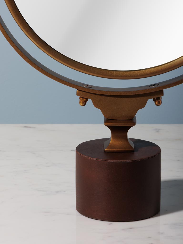 miroir-a-poser-base-cuir-chehoma-42185-03.jpg Miroir à poser base cuir – Image 4