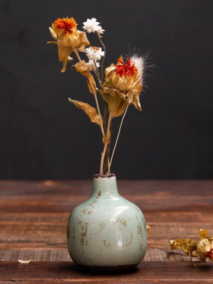 Mini vase gris en céramique Chehoma