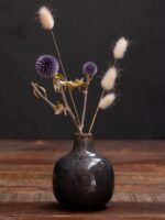 Mini vase noir en céramique Chehoma
