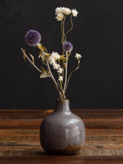 Mini vase parme en céramique Chehoma