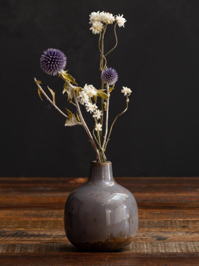 Mini vase parme en céramique Chehoma